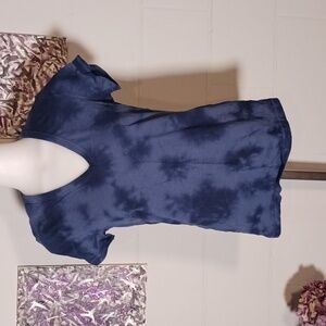 Blue tie dye t shirt